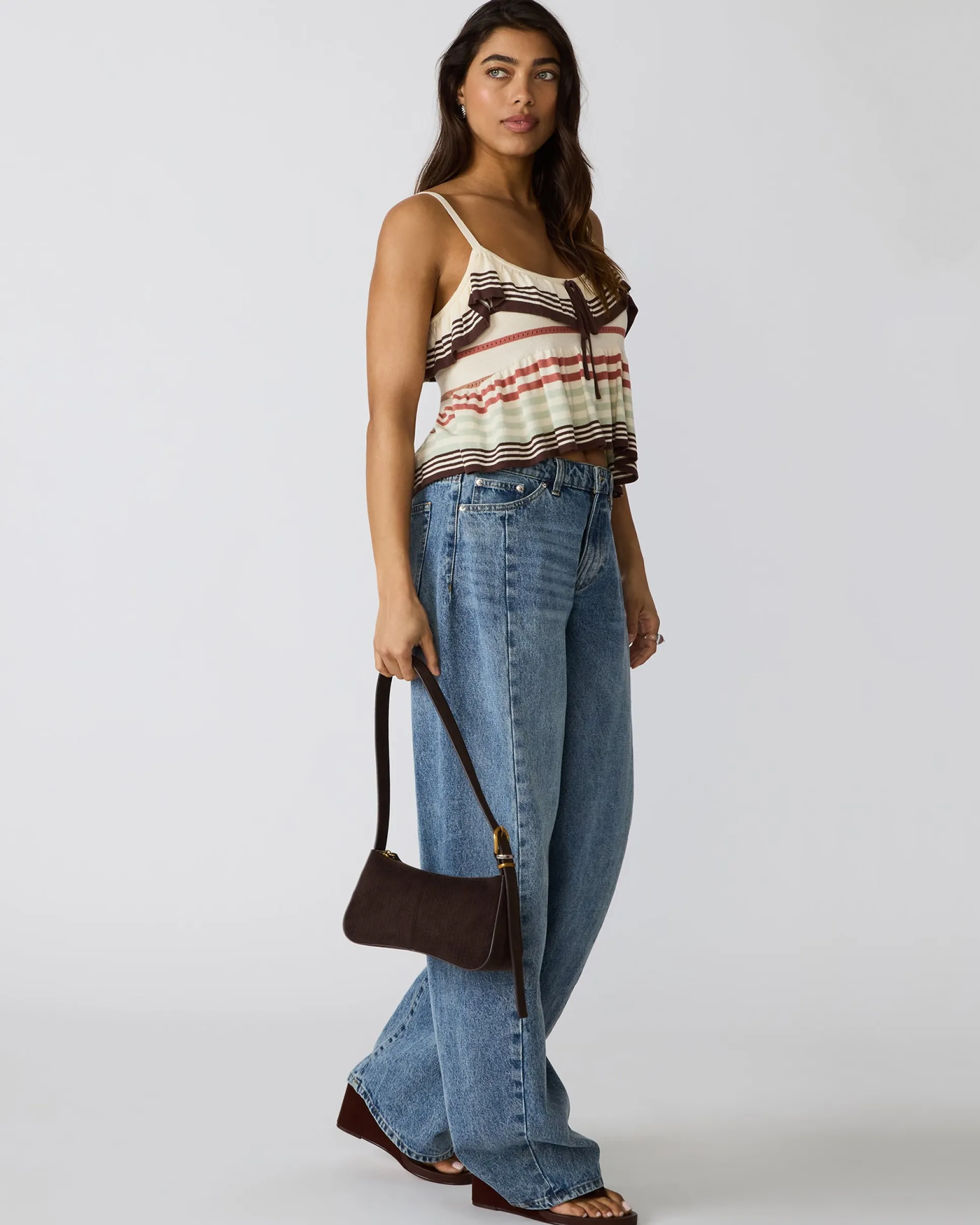 Tanzie Woven Bag Chocolate
