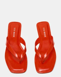 Trella Red Orange Patent