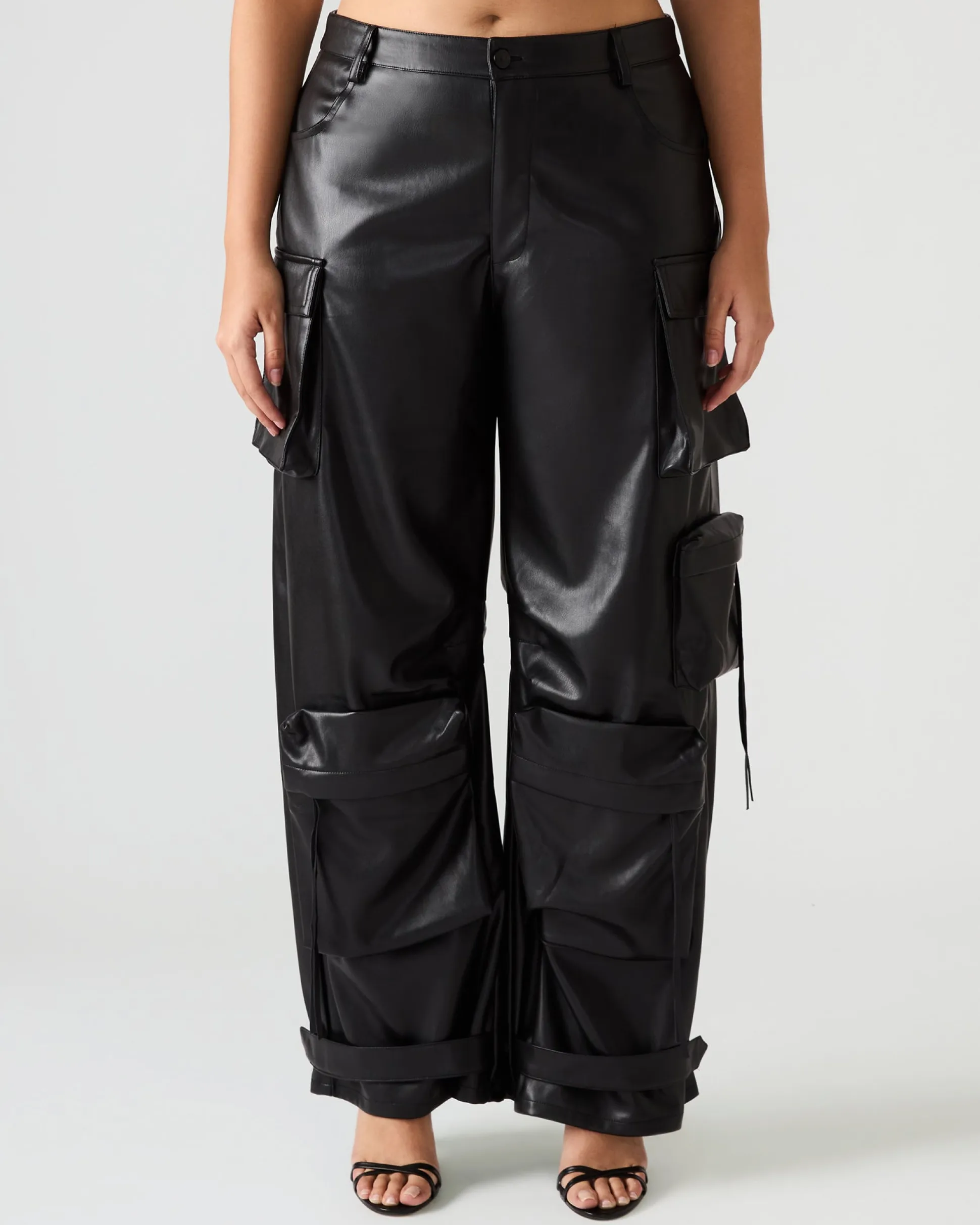 Vegan Leather Duo Pant Black