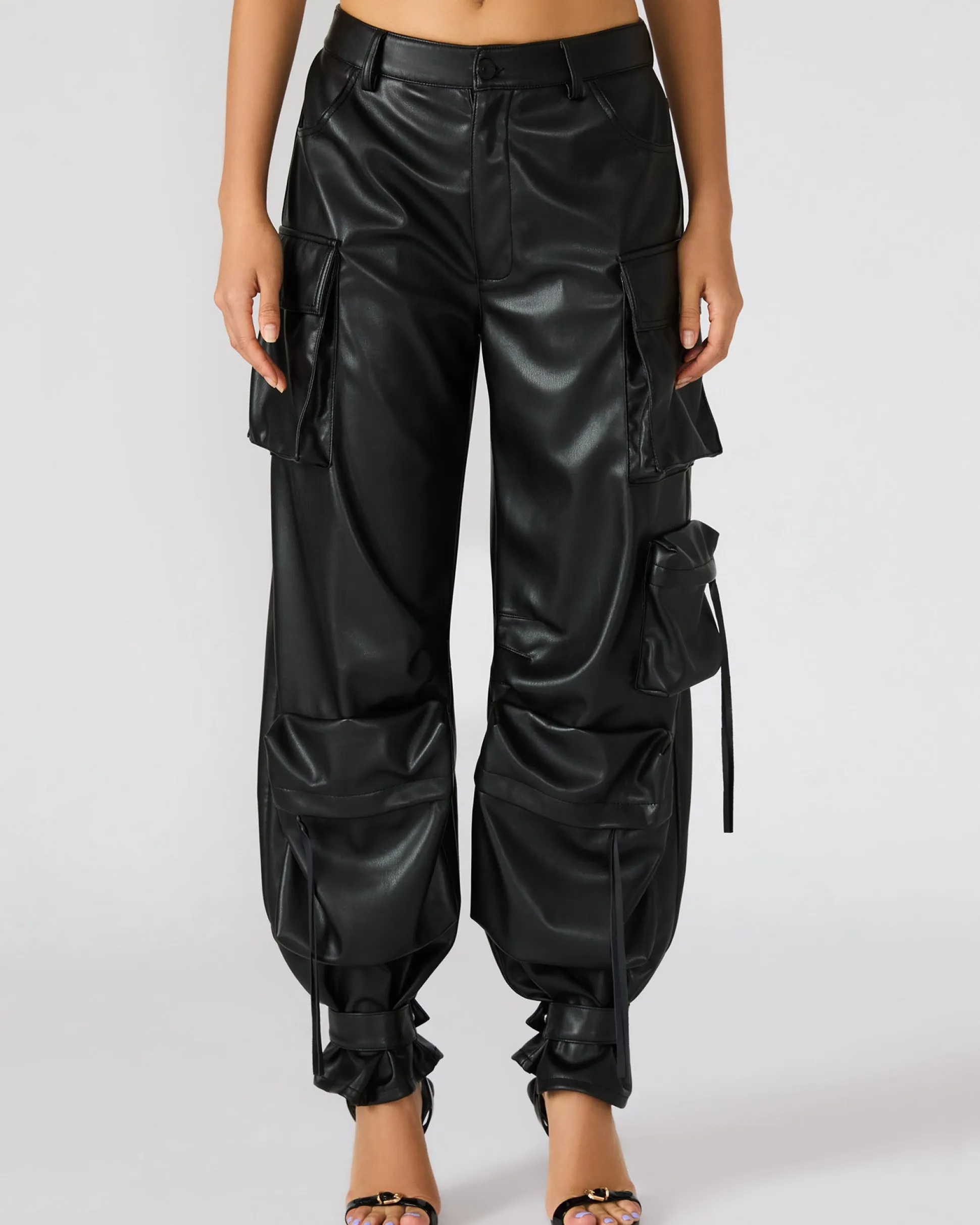 Vegan Leather Duo Pant Black
