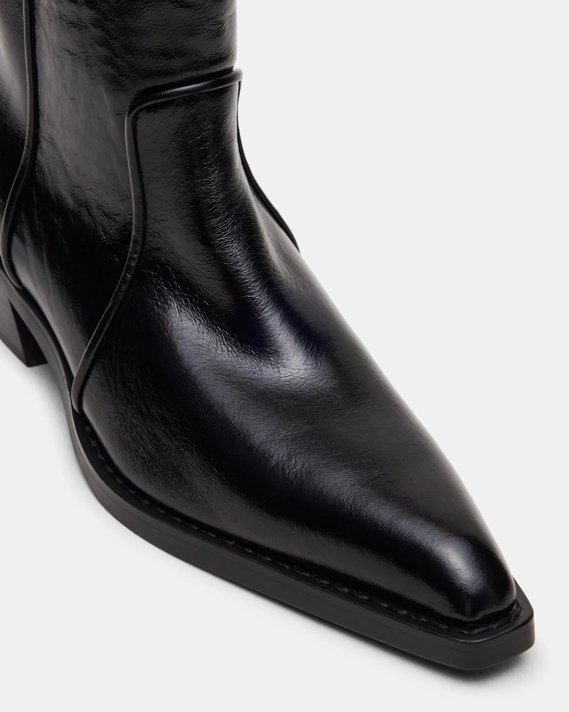 Vinny Black Leather