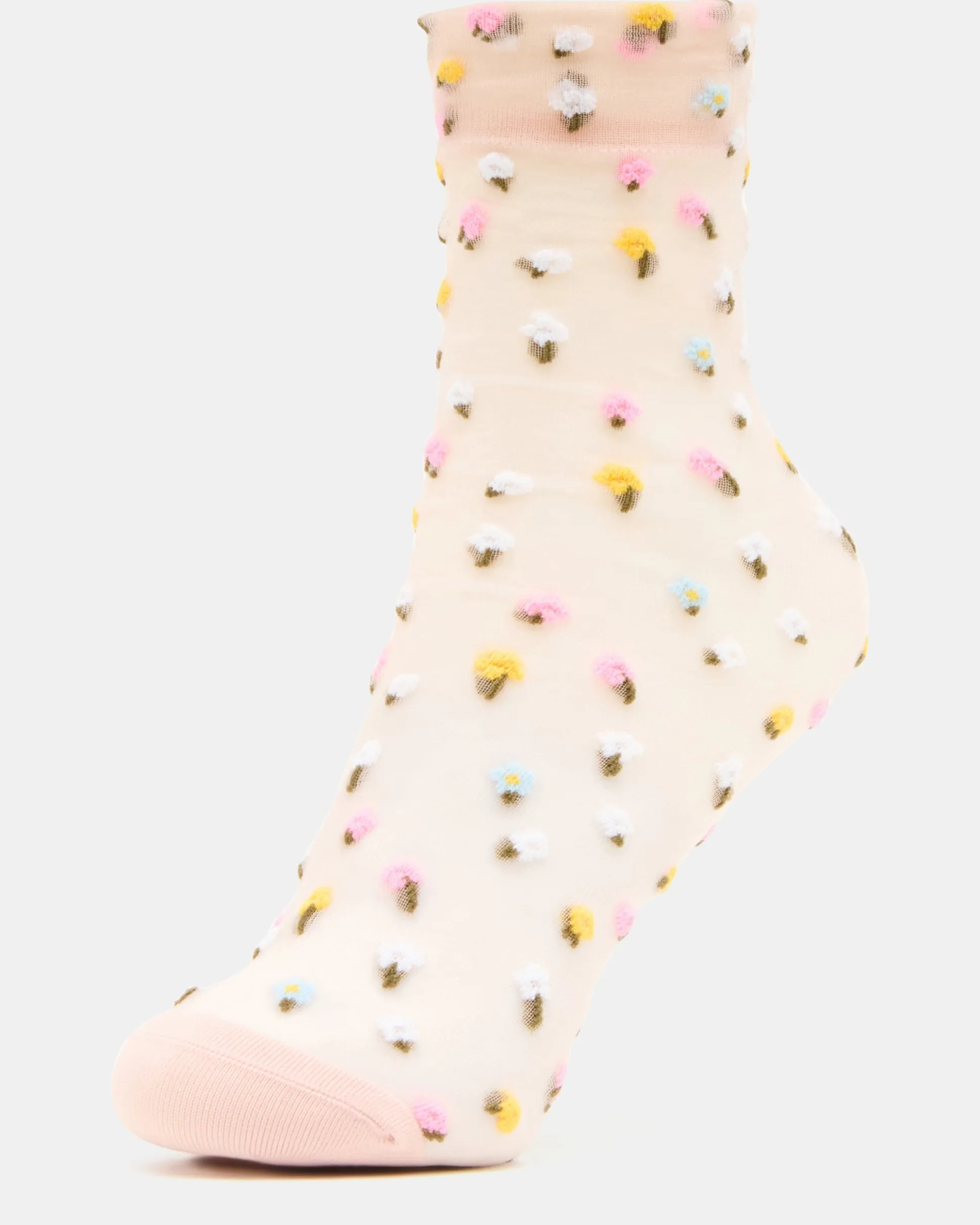 2 Wildflower Pack Tulle Socks Blush