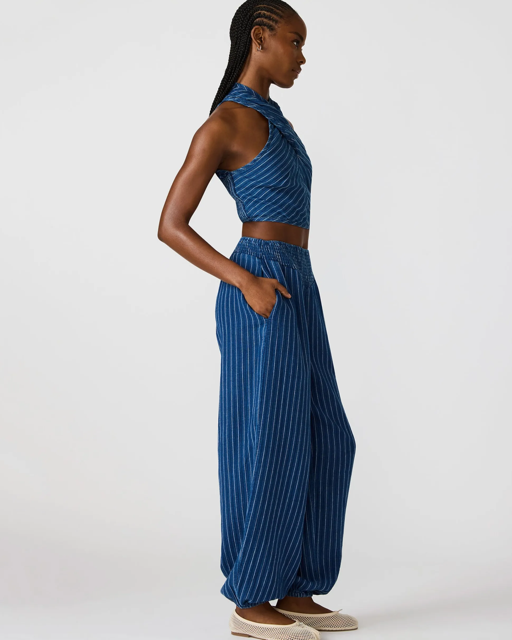 Winnie Top Mixed Indigo